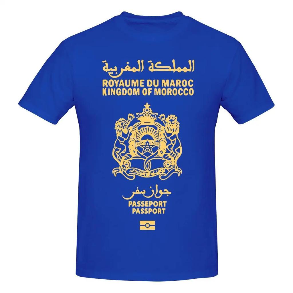 Short Sleeve Custom T-shirt Kingdom of Morocco Royaume Du Maroc Awesome T Shirt O-neck Cotton Graphic Men Clothing Oversized Tee