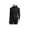Fila Fitness Knitted Hooded Comfortable Long Sleeve Jacket Women Jackets Deep-Black A11W511503F-BK