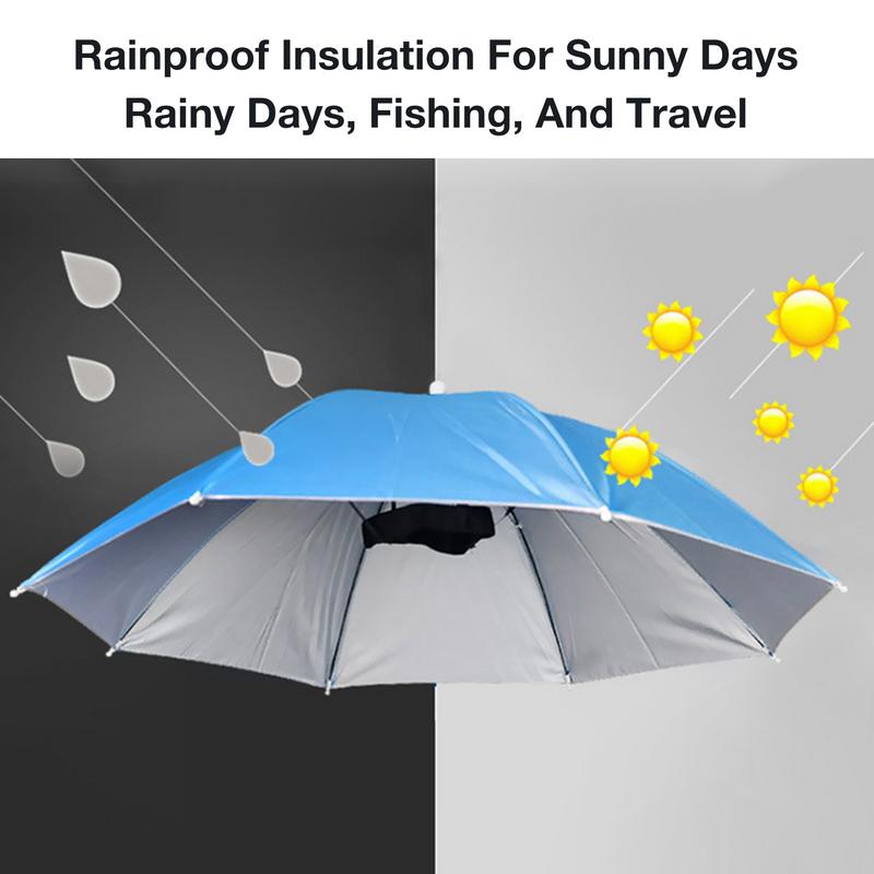 Fishing Cap Sport Umbrella Hat Hiking Beach Camping Headwear Cap Sun Shade Anti-UV Camouflage Foldable Sunscreen Shade Umbrella