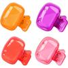 4 Pack Toothbrush Covers Caps Protector Coverings Clips Portable Plastic Toothbrush Head Case for Travel Camping School