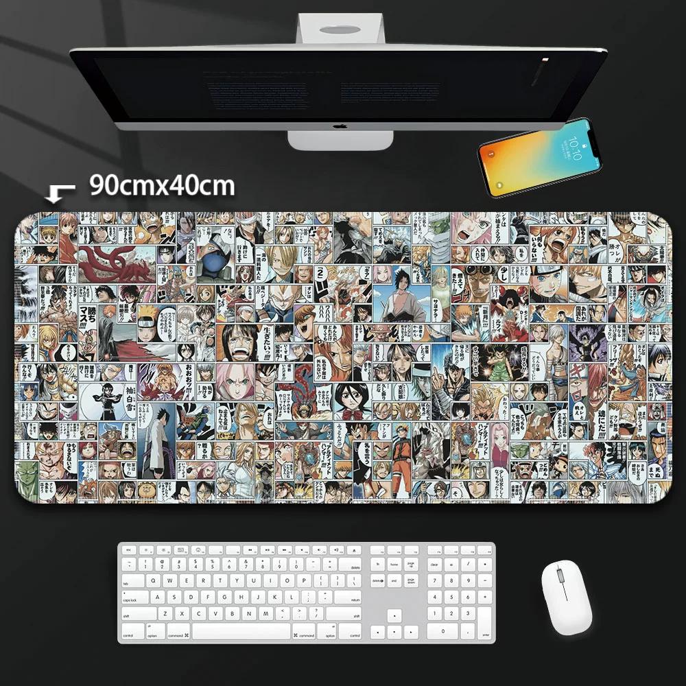 One Piece Leather Mouse Pad Oversized Peripherals Two-dimensional Anime  Monkey D. Luffy Roronoa Zoro  Boys Computer E-sports Game Keyboard Table Mat