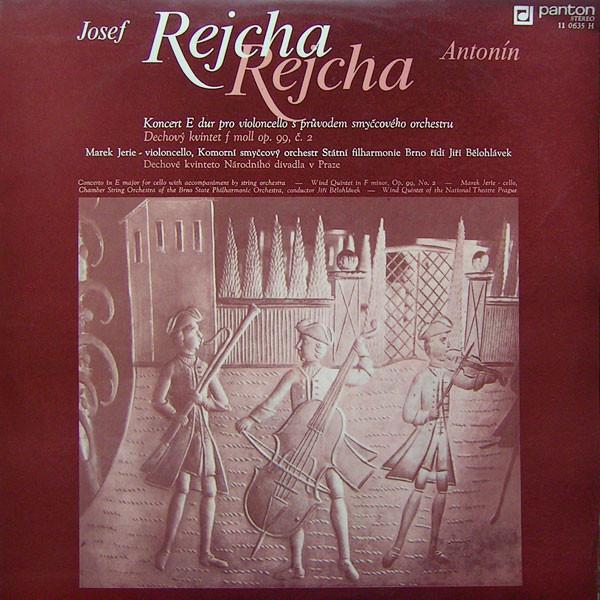 

LP Record JOSEF REJCHA ANTON REICHA Koncert E Dur Pro Violoncello S Pr 110635H Panton 1977 Germany Classical Used