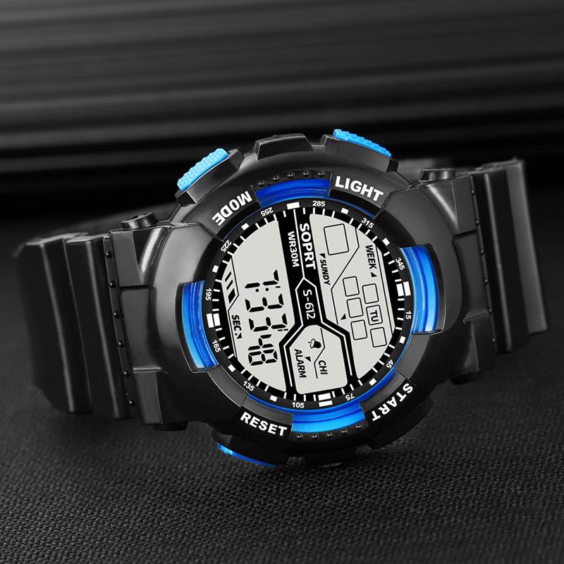 Electronic Watches For Men Sports Luminous Chronograph Alarm Clock Fashion Boys Middle School Students Teenagers Electronic Watches