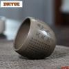 235ml Yixing Zisha Great Compassion Mantra Teacup Traditional Tea Bowl Tea Cup Set Tea-tasting Smelling Cup Chazhan Master Cups