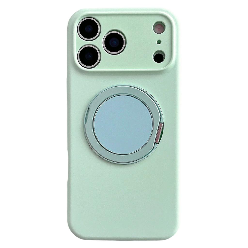For iPhone 17 Pro Case 360 Rotating Kickstand Precision Cutout Liquid Silicone Phone Cover