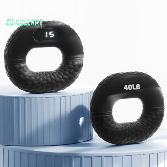 Hand Grip Strength Trainer with LED Counter Display - Five Finger Strength Training, Squeeze Ring Stress Relief Hand Grip Strengthener