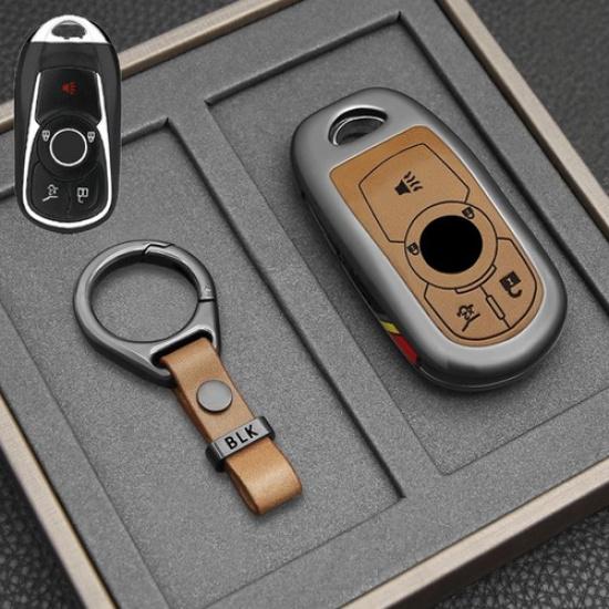 Zinc Alloy Leather Car Key Case Cover For Buick Encore Enclave Envision LaCrosse