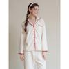 Lunaluz Women S Long Sleeve 9 Part Two Piece pajamaS marShmallow Wool