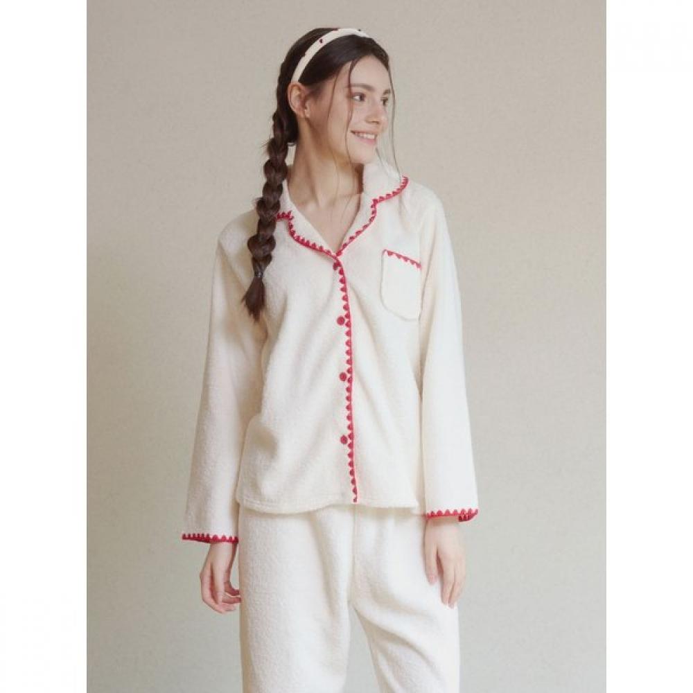 Lunaluz Women S Long Sleeve 9 Part Two Piece pajamaS marShmallow Wool