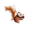 Handcrafted Squirrel Holiday Hanging decors Party Hanging Decoration For Christmas Tree Mantels Shelf Seasonal Display