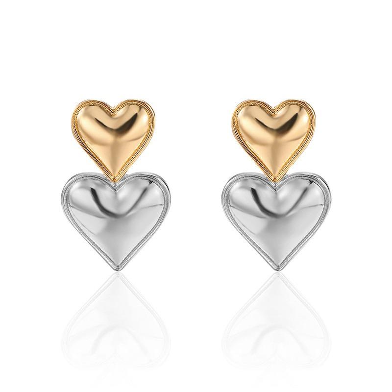 New Accessories Fashion Versatile Love Earrings Personalized Women's Stud Earrings Niche Earrings Earrings