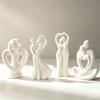 Flexible Figure Casting Forms, 4 Piece Couple Theme Set for Candle Projects with Gypsum Epoxy and Paraffin Pouring Use for Display Work
