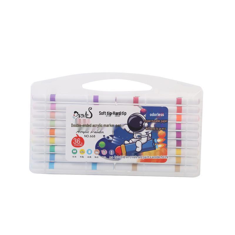 Double-Headed Washable Acrylic Marker for Kids - Opaque and Waterproof Art Pen