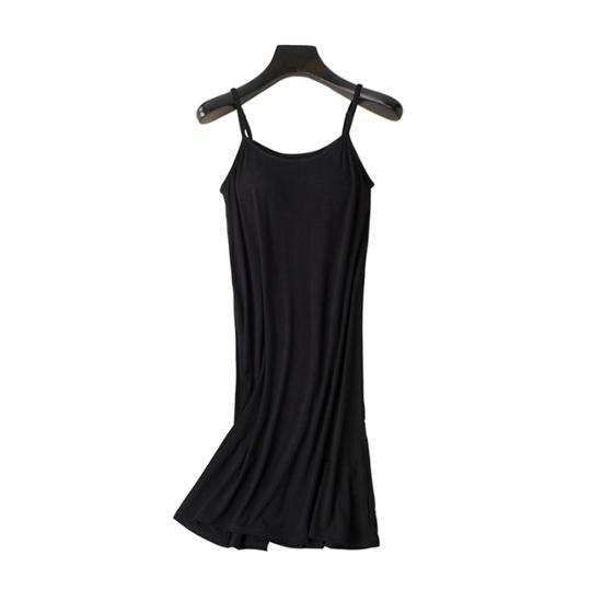 Built-in Dry Five Soft Modal Slip Bra Cap (black, Gray, White)