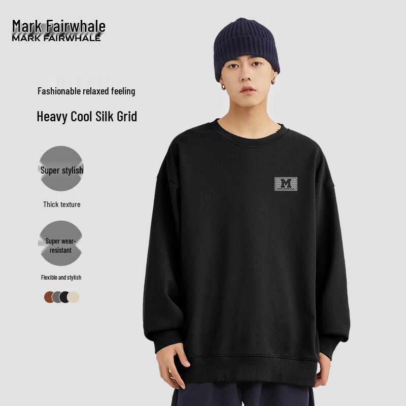 

Mark Fairwhale Men s Loose Fit Textured Crewneck Sweatshirt 2XL