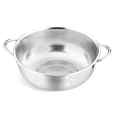 Silberner Küchenkorb aus Edelstahl zum Waschen von Gemüse, Obst und Gemüse, Abflusskorb für die Waschmaschine