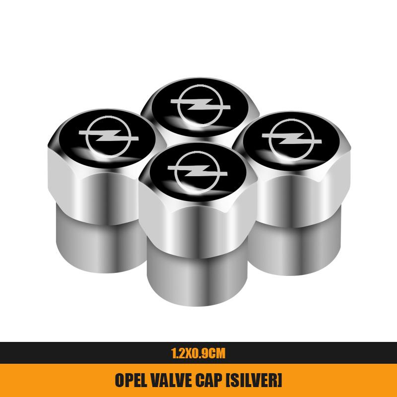4Pcs Metal Car Wheel Tire Valves Caps Waterproof Dustproof Cover For Opel Astra GTC Insignia Antara Meriva Zafira Vectra Mokka