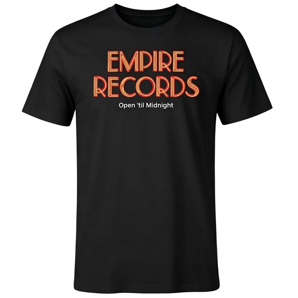 Men's Empire Records Open 'til Midnight Retro Movie Graphic T-Shirt