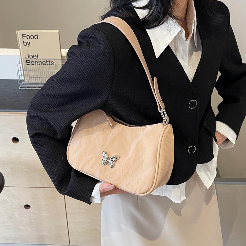 This year's popular fashion, gentle texture bow underarm bag, spring 2025 new versatile women's bag