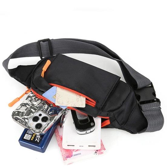Yousheng Jogging Fanny Pack Mini Crossbody Bag Sports Waist Bag 3 Pockets Travel Wallet Chest Bag for Men Women Running Travelling Hiking