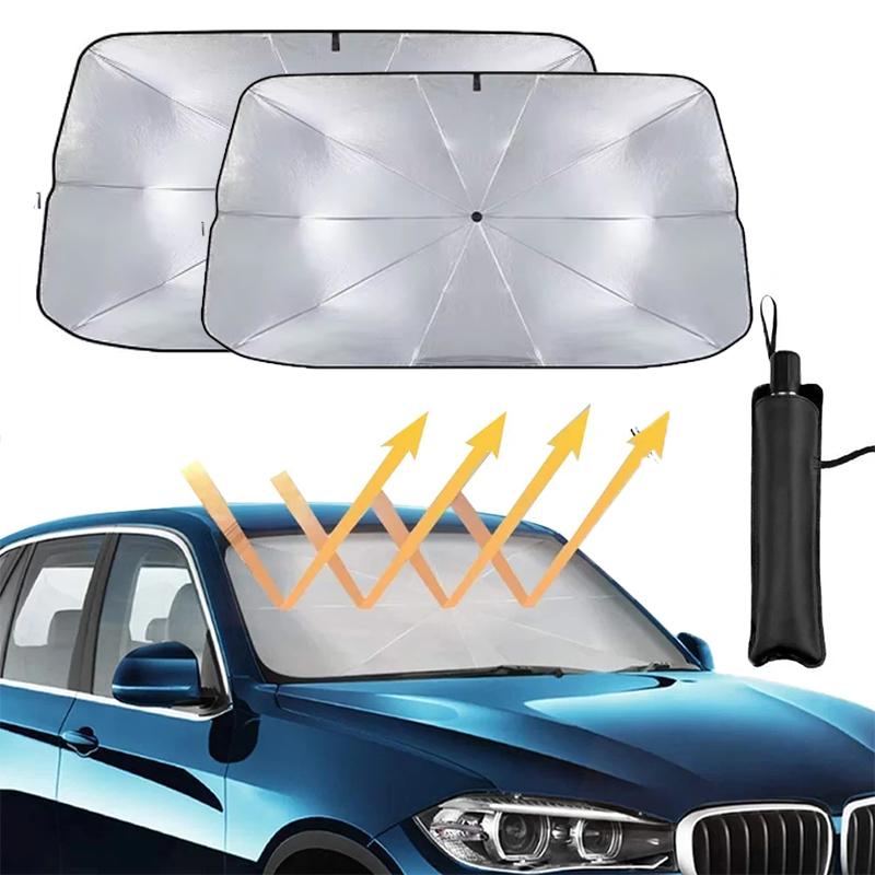 Car Sunshade Multi Purpose Foldable Car Windshield Sunshades Part Auto Parasol Umbrella Front Covers Interior Protechor Accessor