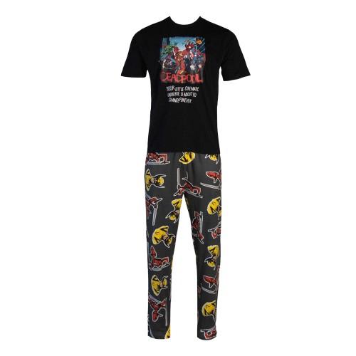 Deadpool Men's Cinematic Cotton Pyjama Set
