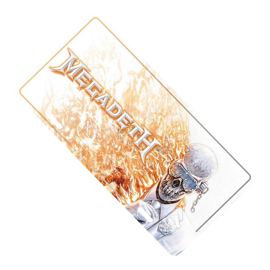 Megadeth Logo Number Plate Sign