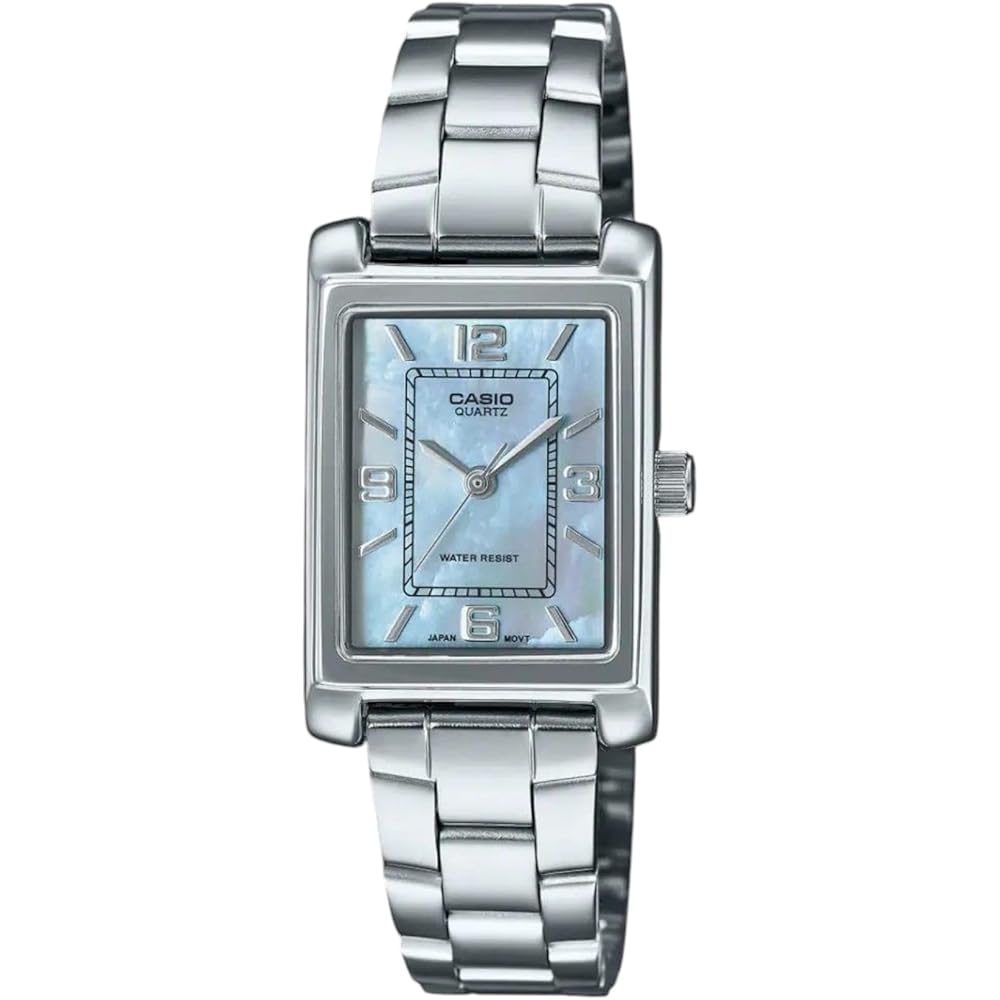 Casio Enticer Women s Analog Watch Blue Dial Silver Classic Design