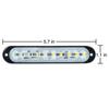 KAWELL Work Light, Daytime Running Light, Backup Lamp, LED, 12V, Slim, 10W x 2 LEDs, LED Work Light, Loading Light, Auxiliary Light, 12V/24V, IP68 Wat