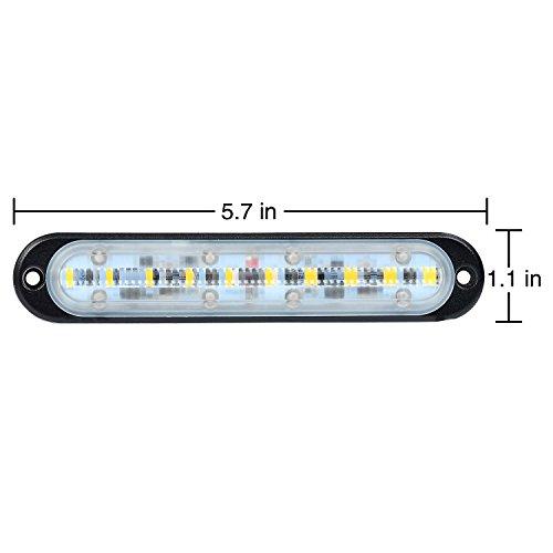 KAWELL Work Light, Daytime Running Light, Backup Lamp, LED, 12V, Slim, 10W x 2 LEDs, LED Work Light, Loading Light, Auxiliary Light, 12V/24V, IP68 Wat