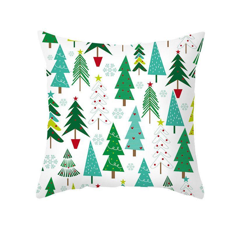 Luxuriously Soft 18 Inch Merry Christmas Cushion Cover With Santa Claus And Holiday Colors