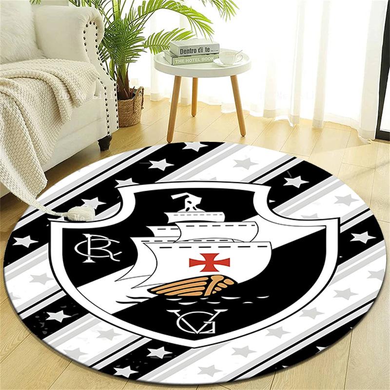 1pc Football Team (73) Design Printed Area Round Carpet for Bedroom Living Room Home Decor Rugs Mat Non Slip Mat Rug for Bedside