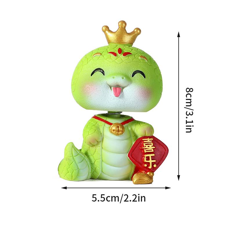

Украшение в виде статуи змеи, украшение для салона автомобиля, украшение на китайский Новый год 2025, украшение для домашнего рабочего стола, новогодний подарок для детей As picture