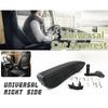 Black Car Truck Seat Armrest Mount Right Side Arm Support Pu Leather Adjustable
