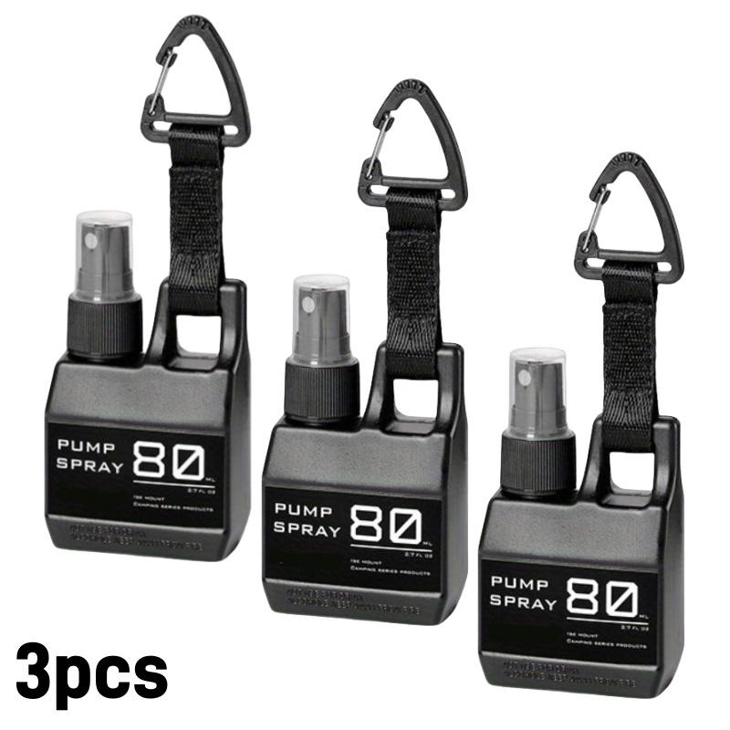 1/3pcs Outdoor Hanging Buckle Spray Bottle with Nozzle Portable Camping Travel Tool Refillable Liquid Container for Insect Repel