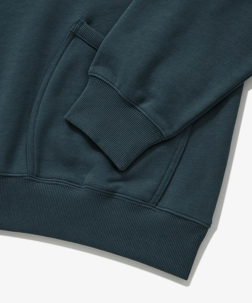 COVERNAT Collared Half-Zip Sweatshirt Dark Blue