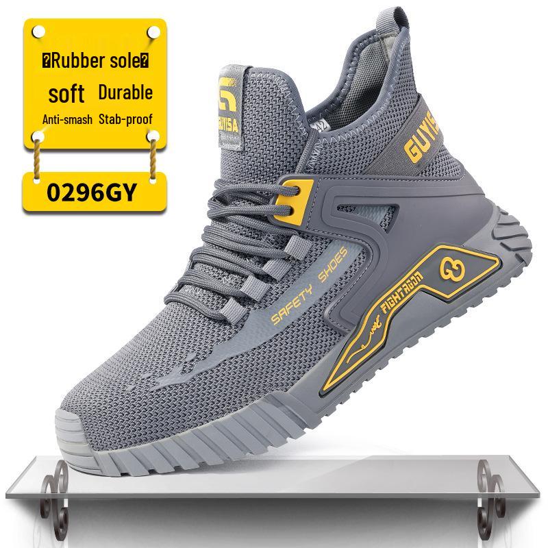 Upgraded Lightweight Steel Toe Work Shoes - Anti-Smash, Puncture-Resistant, Comfortable, Wear-Resistant Safety Footwear