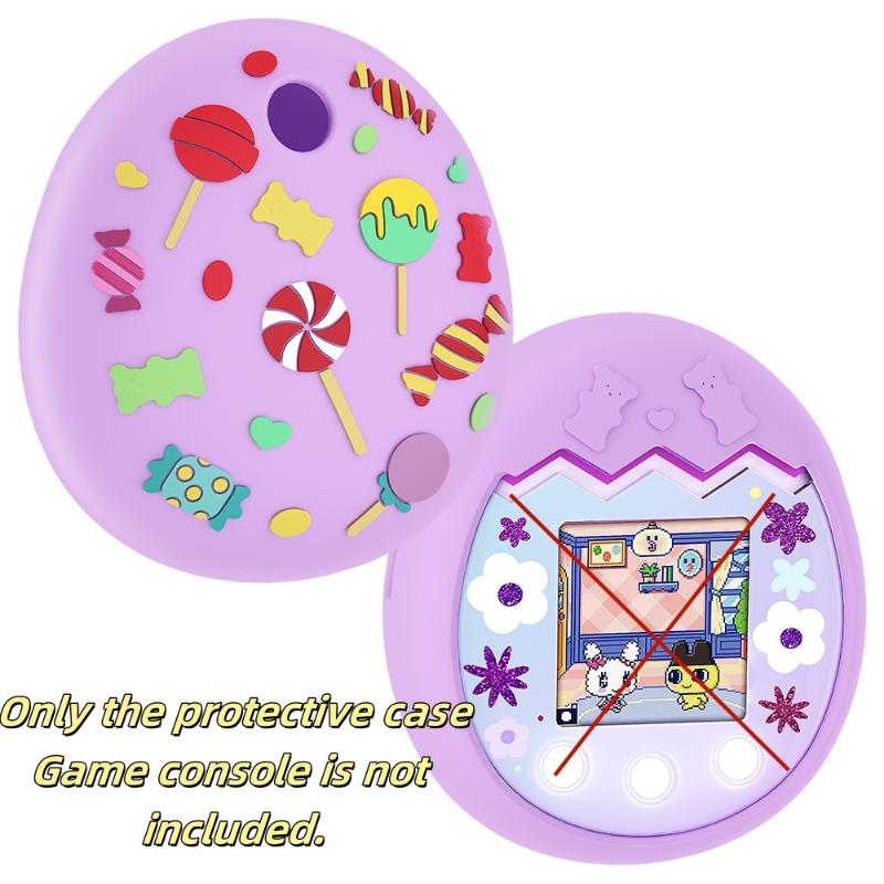 1Piece Virtual Interactive Pet Game Machine Protective Soft Skin Cover For Tamagotchi Uni Silicone Cover Case Screen Protector