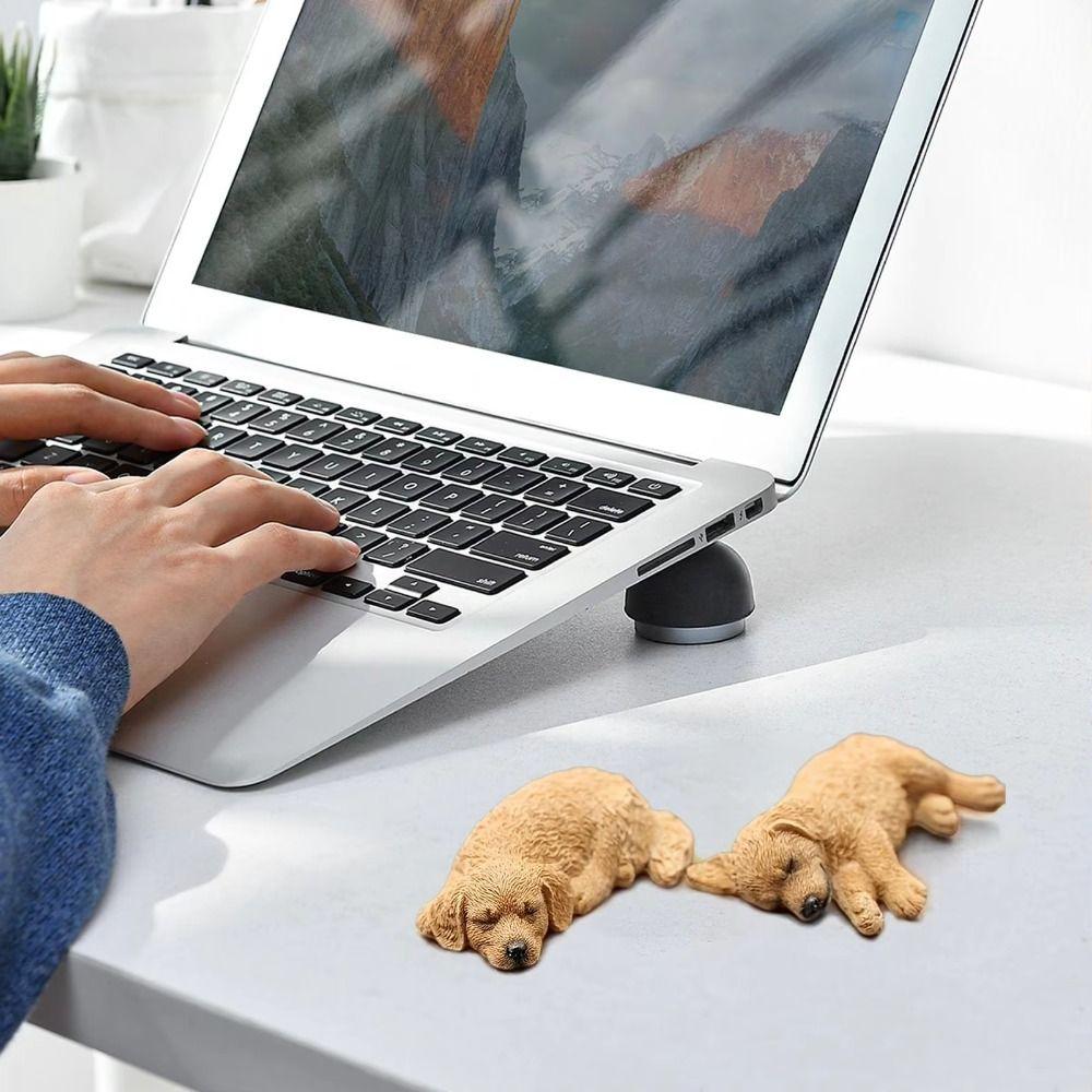 Home Decor Dog Car Ornaments Simulated Golden Retriever Model Dog Toy Figure Desktop Decoration