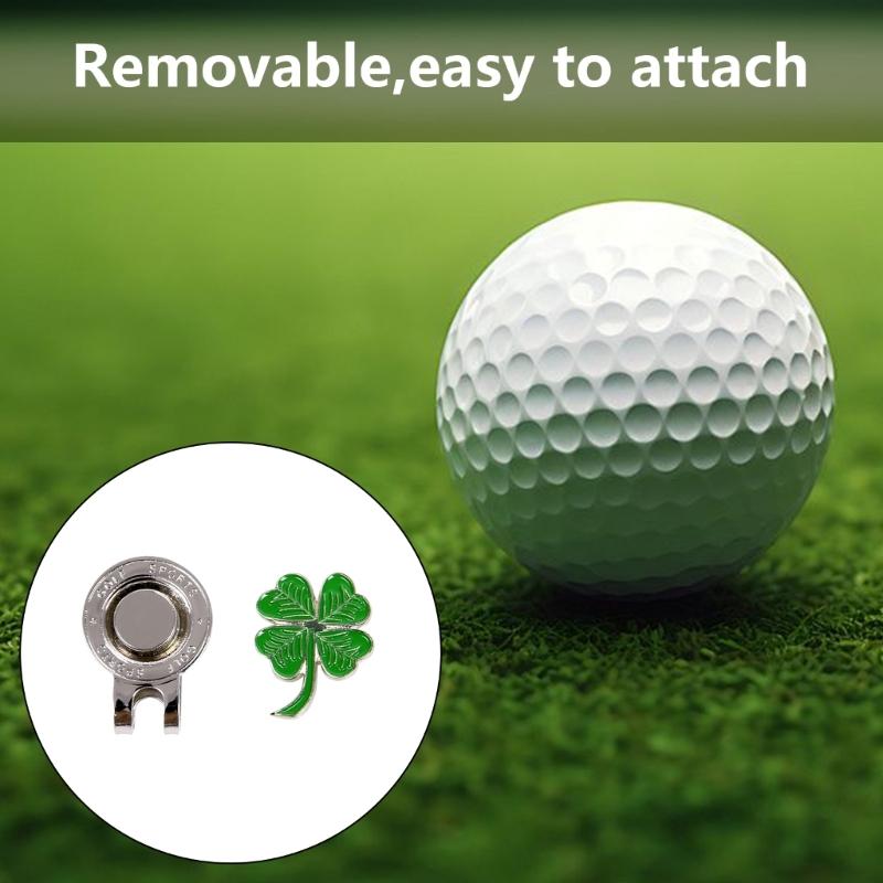 Metal Golfs Markers, Assorted Pattern Metal Hat Clip Set with Golfs Markers