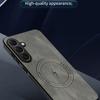 For Samsung Galaxy A57 5G Magnetic Case Nappa Texture PU Leather TPU Phone Back Cover