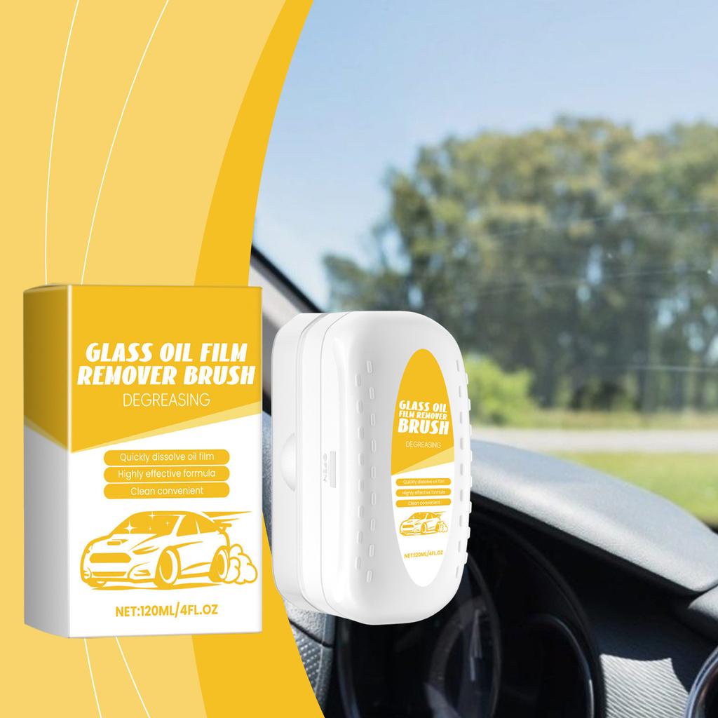 Car Glass Cleaning Brush Car Window Glass Cleaning Stains Oil Stains Waterproof And Rainproof Cleaning Brush 120ml