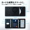 MagSafe Card Case Up To 6 Cards and Magnetic with Stand Premium Slim and Compatible with iPhone Japanese and [enique] [Holds Bills] Tri-Fold Function,