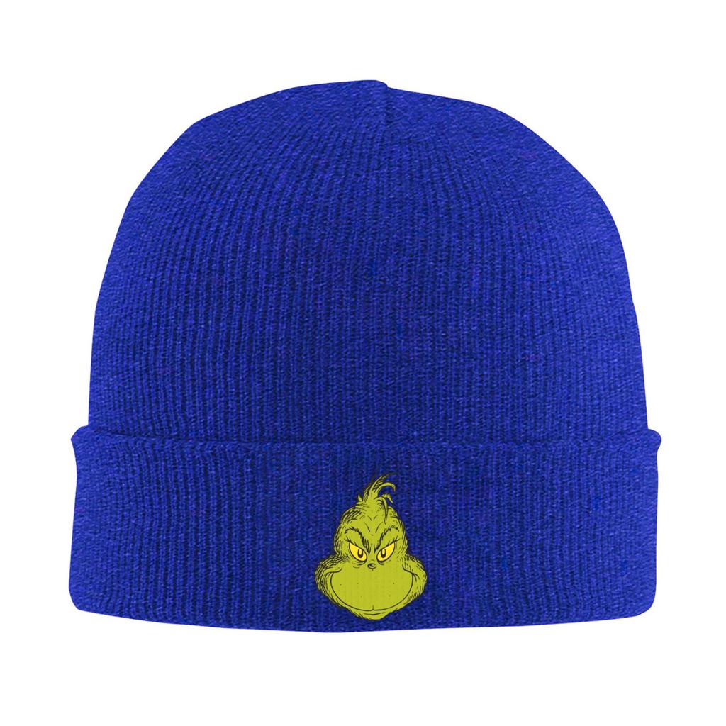 Christmas-S-Green-S-Grinched Knitted Hat for Women Men Beanies Autumn Winter Hat Acrylic Hip Hop Cap