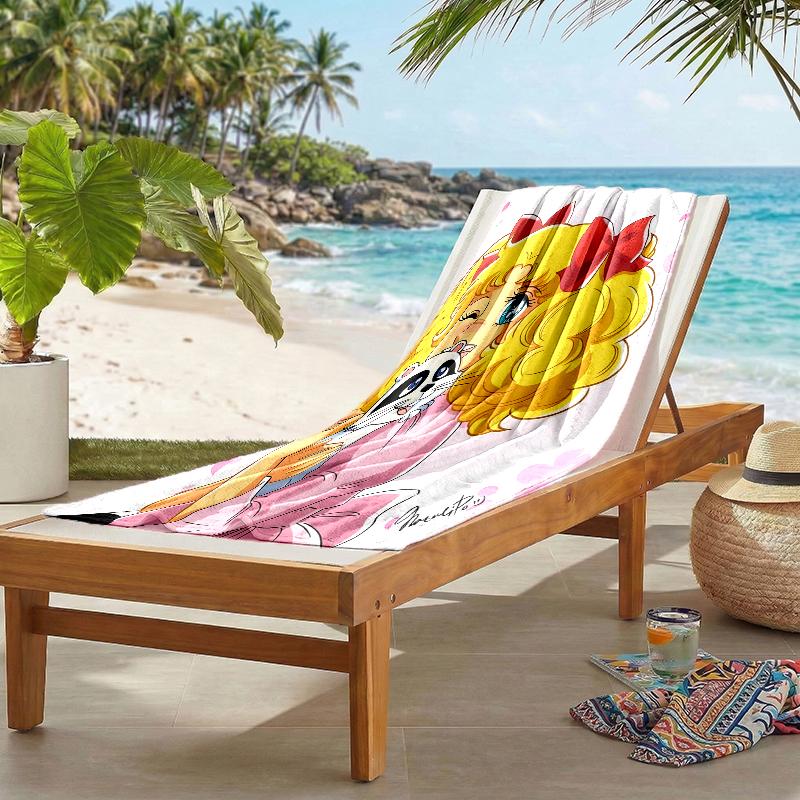 Candy Candy Fashion Beach Towel: Ideal for Summer Adventures Soft, absorbent and quick drying suitable for swimming and bathing