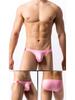 Men's Mid-Low Rise Faux Leather Briefs for Nightclub Performance