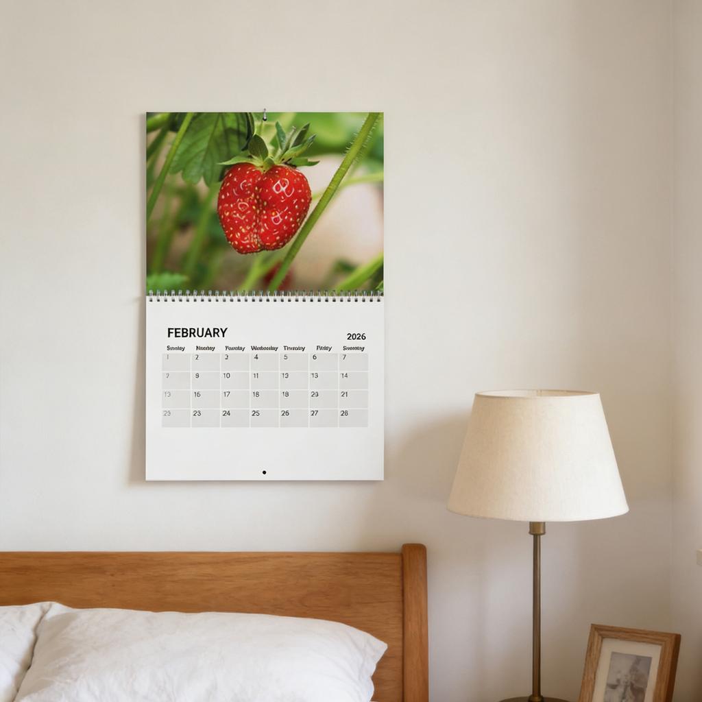 Natural Bottom Calendar, 2026 Planning, Fun Paper Calendar, Gifts For Adults And Children