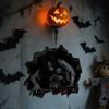 Halloween 3D Wall Breaking Mummy Witch Wall Sticker Self Adhesive Horror Decor