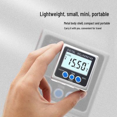 High-Precision Digital Inclinometer IP65 with Magnetic Base and Mini Level