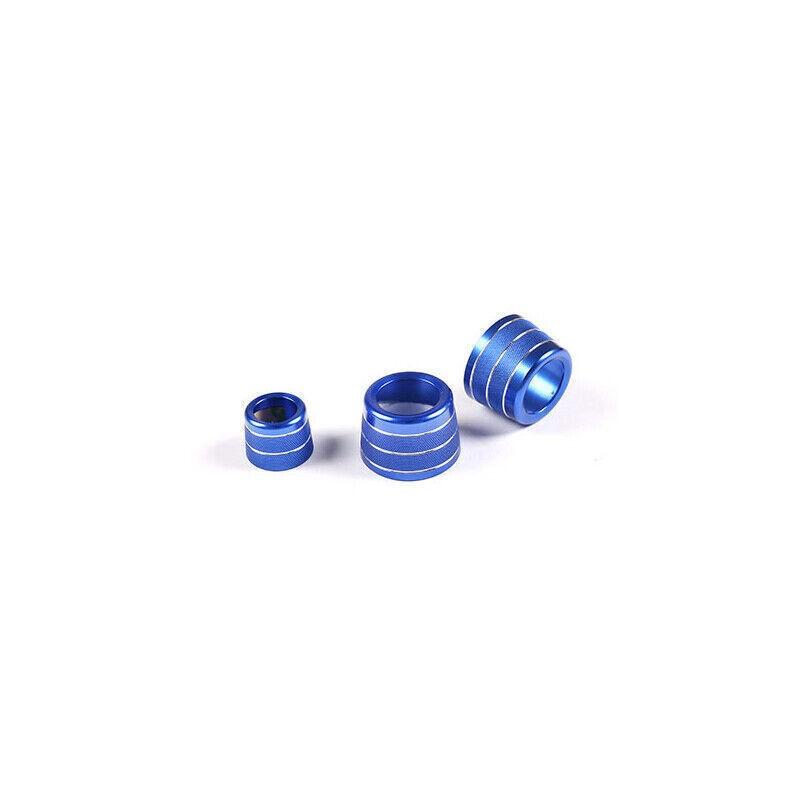 For BMW X3 G01 X4 G02 2018-2021 Blue Aluminum Console AC Knob Ring Cover Trim